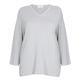 MARINA RINALDI COTTON AND LUREX SWEATER - Plus Size Collection