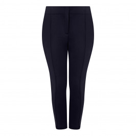 MARINA RINALDI SCUBA FABRIC TROUSER NAVY - Plus Size Collection