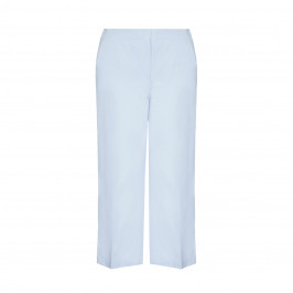 MARINA RINALDI SKY BLUE CROPPED TROUSERS  - Plus Size Collection