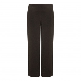MARINA RINALDI LUREX KNIT TROUSER BLACK - Plus Size Collection
