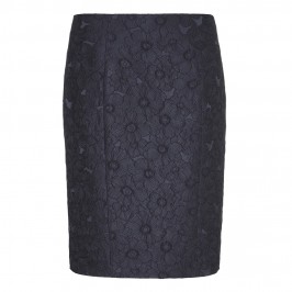 MARINA RINALDI black brocade pencil SKIRT - Plus Size Collection