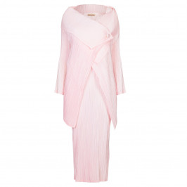 MASHIAH PALE PINK PLEATED DRESS + JACKET  - Plus Size Collection