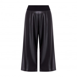 ELENA MIRO FAUX-LEATHER CULOTTES  - Plus Size Collection