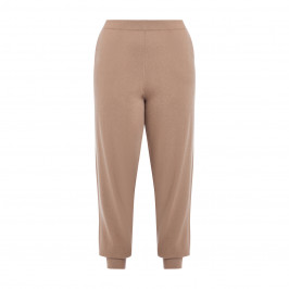 ELENA MIRO KNITTED TROUSERS CAMEL - Plus Size Collection