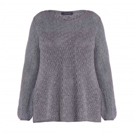 ELENA MIRO KNITTED TUNIC GREY - Plus Size Collection