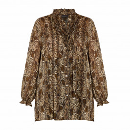 ELENA MIRO SNAKESKIN SHIRT - Plus Size Collection