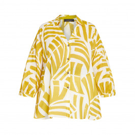 ELENA MIRO PURE COTTON SHIRT YELLOW  - Plus Size Collection