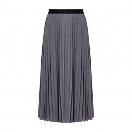 Elena Miro PLEATED MAXI SKIRT GREY - Plus Size Collection