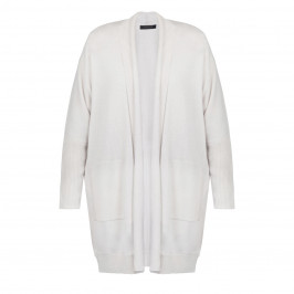 ELENA MIRO PURE WOOL CARDIGAN CHALK - Plus Size Collection