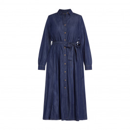 ELENA MIRO DENIM SHIRT DRESS - Plus Size Collection