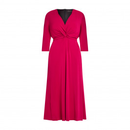 ELENA MIRO STRETCH JERSEY DRESS ROSE - Plus Size Collection