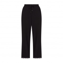 ELENA MIRO KNITTED TROUSERS BLACK - Plus Size Collection