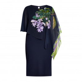 PIERO MORETTI EMBELLISHED GEORGETTE DRESS - Plus Size Collection