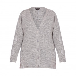 MARINA RINALDI LONG CARDIGAN SILVER - Plus Size Collection