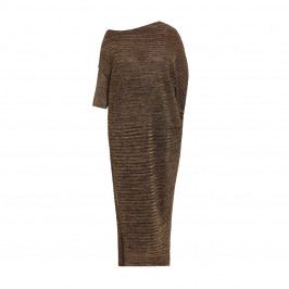 MARINA RINALDI GOLD LUREX DRESS - Plus Size Collection