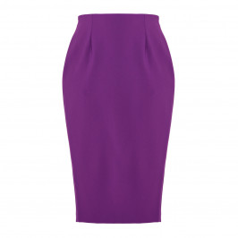 MARINA RINALDI TRIACETATE PENCIL SKIRT PURPLE - Plus Size Collection