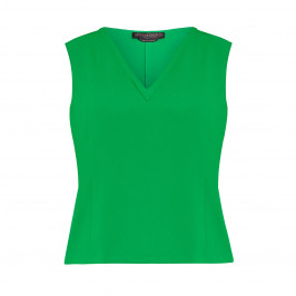 MARINA RINALDI TRIACETATE TOP GREEN - Plus Size Collection