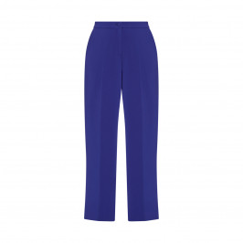 MARINA RINALDI TRIACETATE TROUSER COBALT  - Plus Size Collection