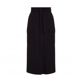 MARINA RINALDI PURE WOOL SKIRT BLACK - Plus Size Collection