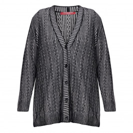 MARINA RINALDI CABLE KNIT CARDIGAN - Plus Size Collection