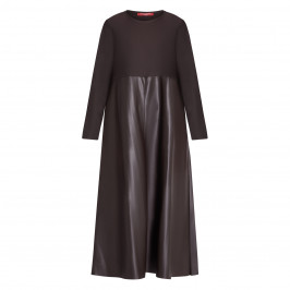 MARINA RINALDI DRESS DARK CHOCOLATE - Plus Size Collection