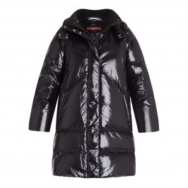 MARINA RINALDI QUILTED GLOSS PUFFER BLACK - Plus Size Collection