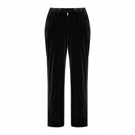 MARINA RINALDI VELVET TROUSER BLACK - Plus Size Collection