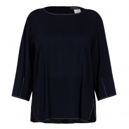 MARINA RINALDI TUNIC NAVY - Plus Size Collection