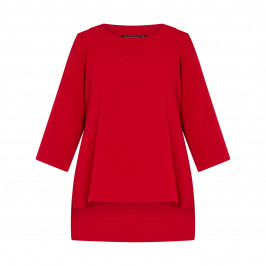 MARINA RINALDI TOP RED - Plus Size Collection