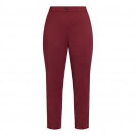 MARINA RINALDI TROUSERS BORDEAUX - Plus Size Collection