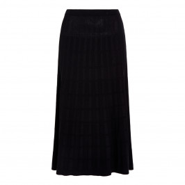 PERSONA BY MARINA RINALDI BLACK KNITTED SKIRT  - Plus Size Collection