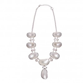 Beige mother-of-pearl NECKLACE - Plus Size Collection