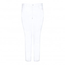 NYDJ white straight leg JEANS - Plus Size Collection