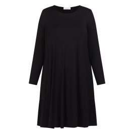 Noen Jersey Tiered Dress Black  - Plus Size Collection