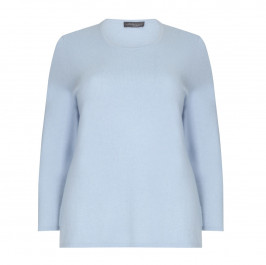 SANDRA PORTELLI pale blue cashmere SWEATER - Plus Size Collection