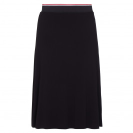 ELENA MIRO STRETCH JERSEY PULL-ON MIDI SKIRT BLACK - Plus Size Collection