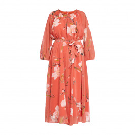 PERSONA BY MARINA RINALDI FLORAL DRESS CORAL - Plus Size Collection