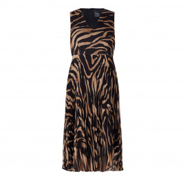 PERSONA BY MARINA RINALDI GEORGETTE ZEBRA PRINT DRESS WITH OPTIONAL SLEEVE - Plus Size Collection