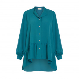 NOW BY PERSONA SHIRT TEAL  - Plus Size Collection