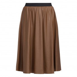 NOW BY PERSONA MIDI SKIRT CARAMEL - Plus Size Collection
