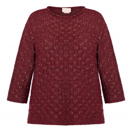 NOW BY PERSONA SWEATER BERRY - Plus Size Collection
