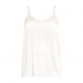 Persona By Marina Rinaldi Satin Camisole White  - Plus Size Collection