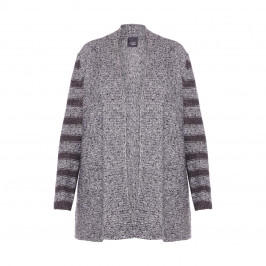 PERSONA BY MARINA RINALDI KNITTED CARDIGAN GREY - Plus Size Collection