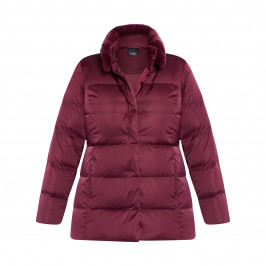 PERSONA BY MARINA RINALDI PUFFER WINE  - Plus Size Collection