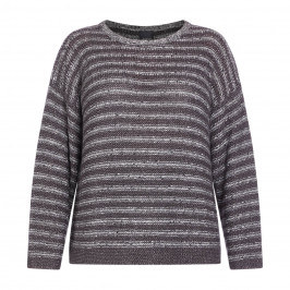 PERSONA BY MARINA RINALDI KNITTED SWEATER GREY - Plus Size Collection