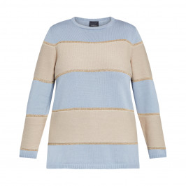 PERSONA BY MARINA RINALDI COTTON AND LUREX SWEATER - Plus Size Collection