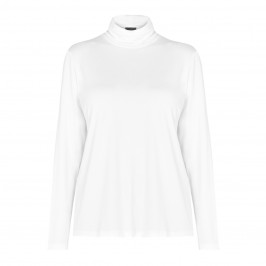 PERSONA BY MARINA RINALDI JERSEY POLO NECK WHITE  - Plus Size Collection