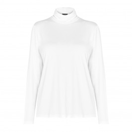 PERSONA BY MARINA RINALDI JERSEY POLO NECK WHITE  - Plus Size Collection