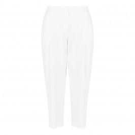 PERSONA BY MARINA RINALDI CROPPED JERSEY TROUSER WHITE - Plus Size Collection