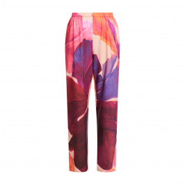 Persona By Marina Rinaldi Floral Trouser Fuchsia - Plus Size Collection